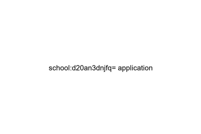 school d20an3dnjfq application
