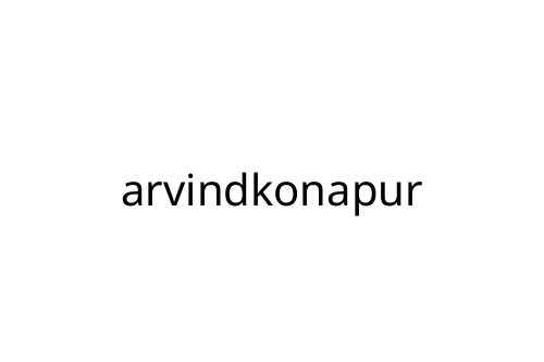 arvindkonapur