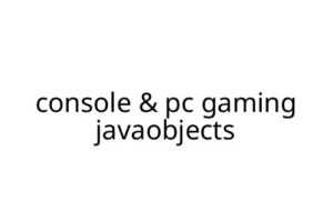 console & pc gaming javaobjects