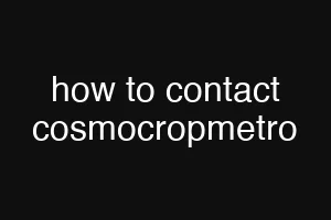 how to contact cosmocropmetro